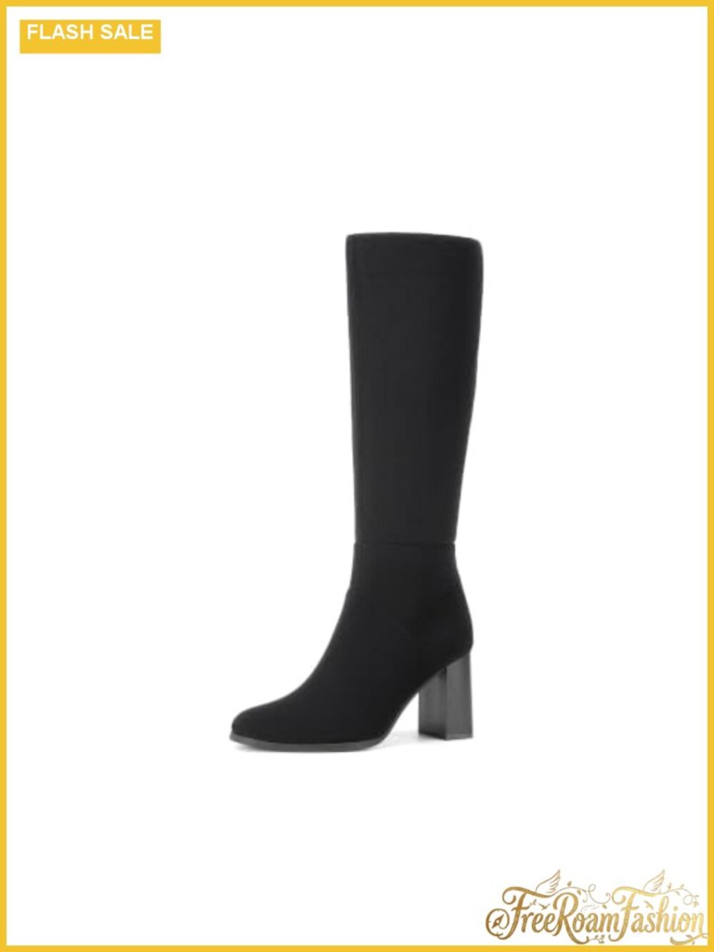 Dream Pairs Women's Faux Suede Knee High Boots Block Heel